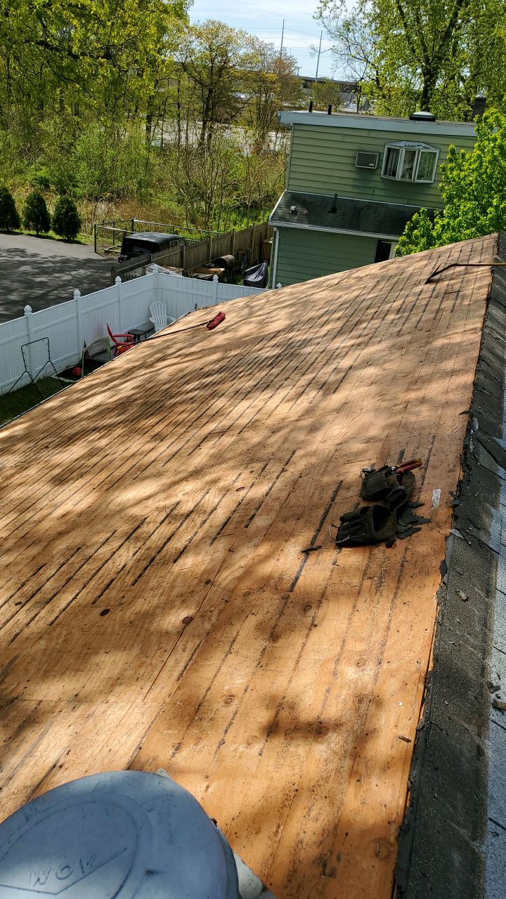 Residential Roofing Installation using Owens Corning Duration Slatestone Gray by A Plus Exterior