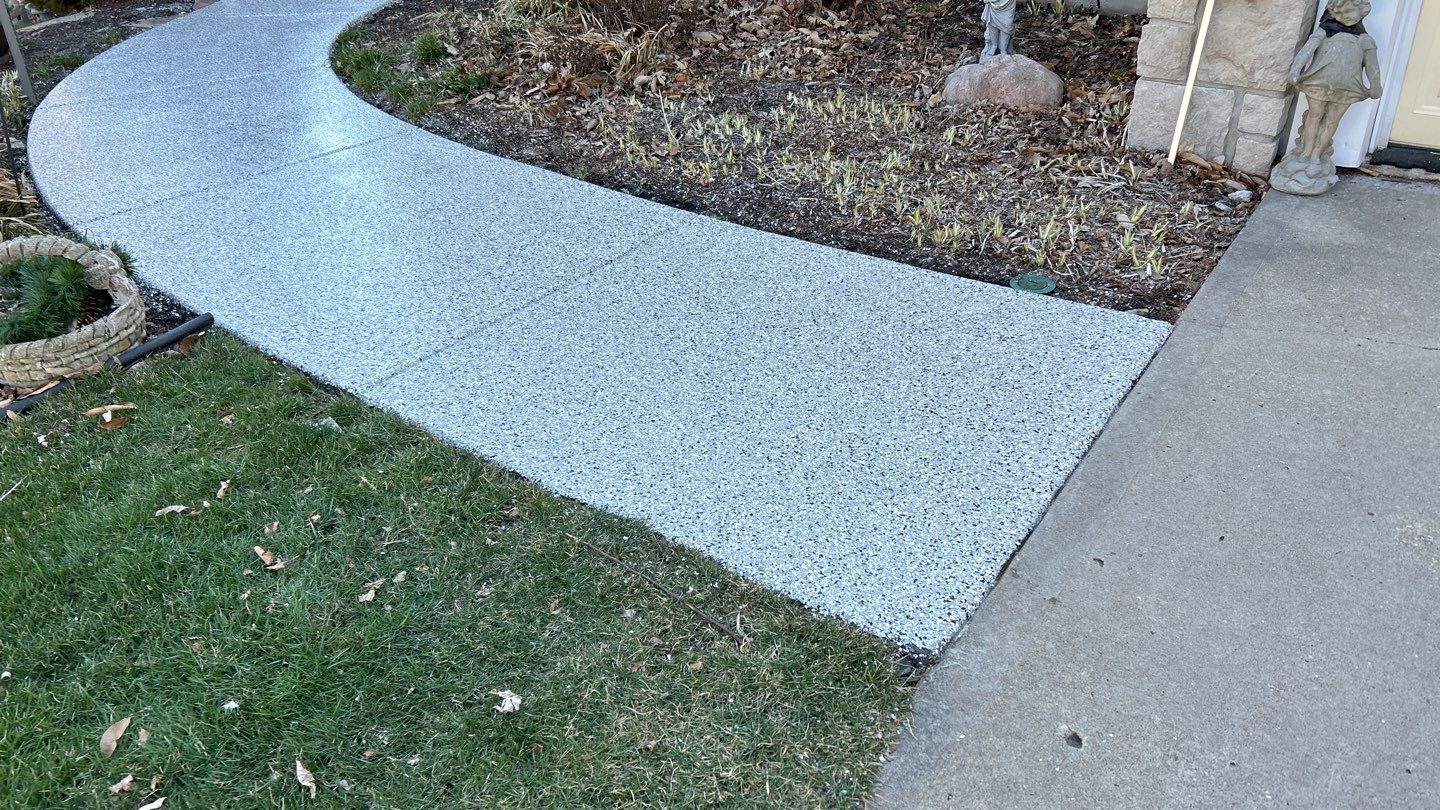 Patio using Cabin Fever by Select Painting, Coatings & Garage Cabinets