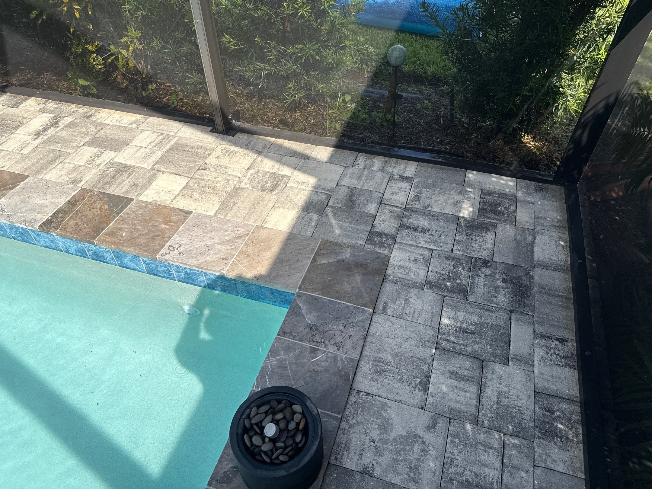 Paver Pool Deck & Screen Enclosure Cleaning – North River Ranch, Parrish, FL by Sunshine AquaWash