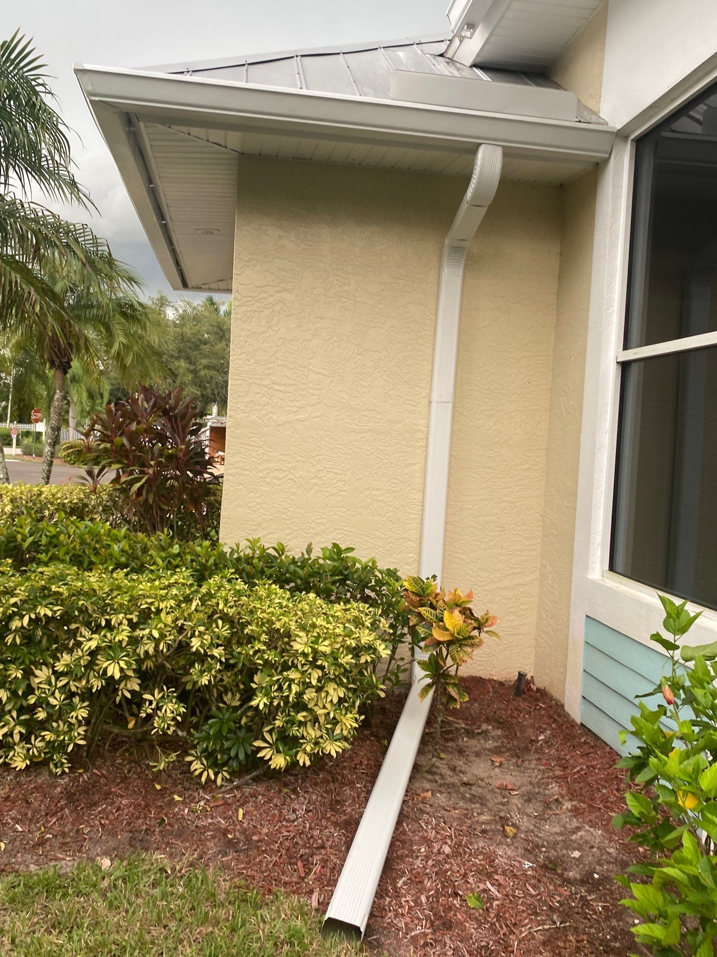 White K-Style Gutters in Fort Myers FL by Gutter Professors