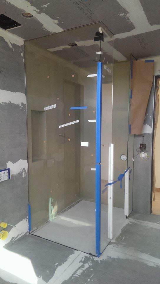 Bathroom renovations in porgress by Mena stone surfaces