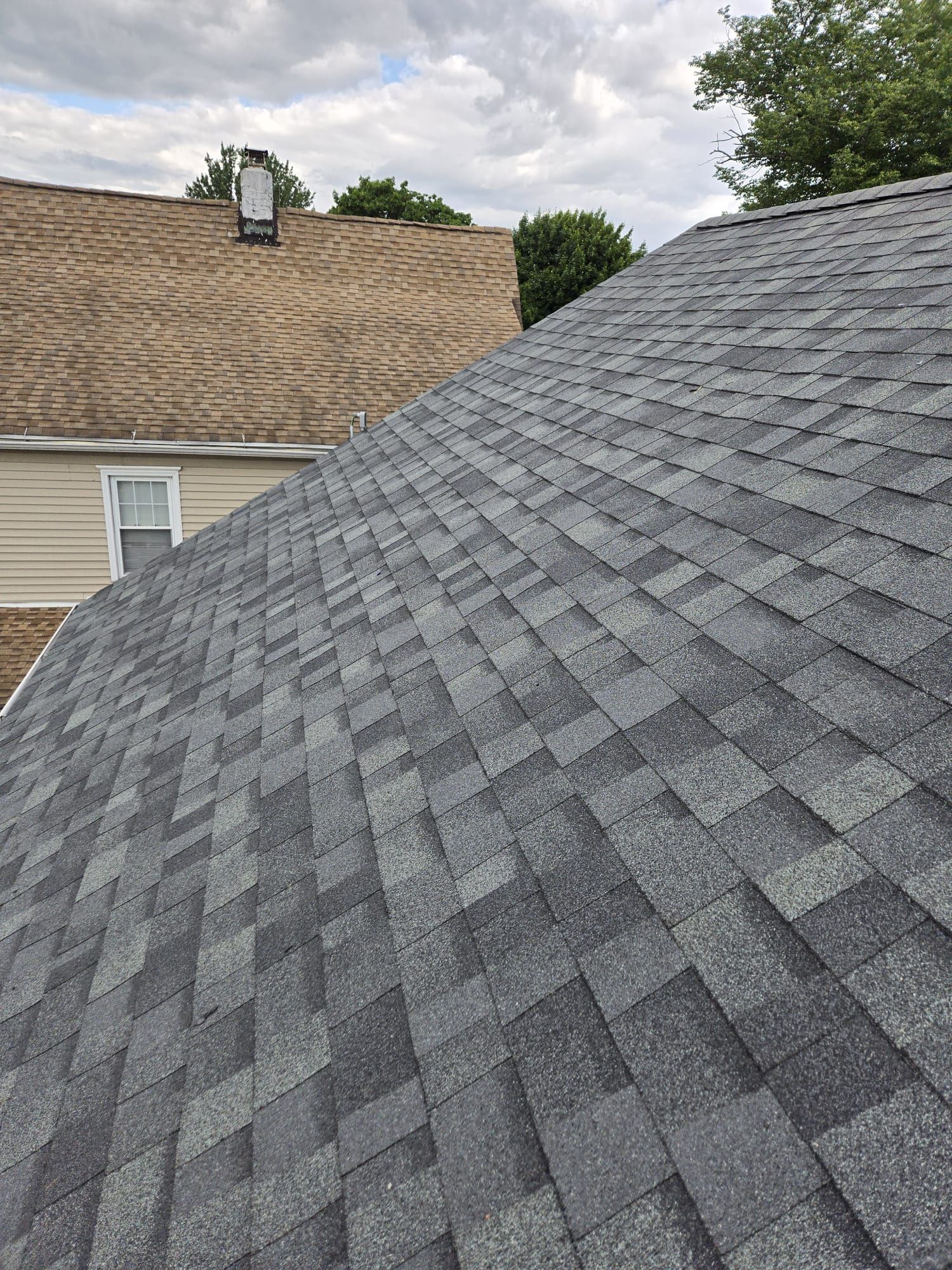 Residential Roofing Installation using Owens Corning TruDefinition Duration AR - Estate Gray by A Plus Exterior