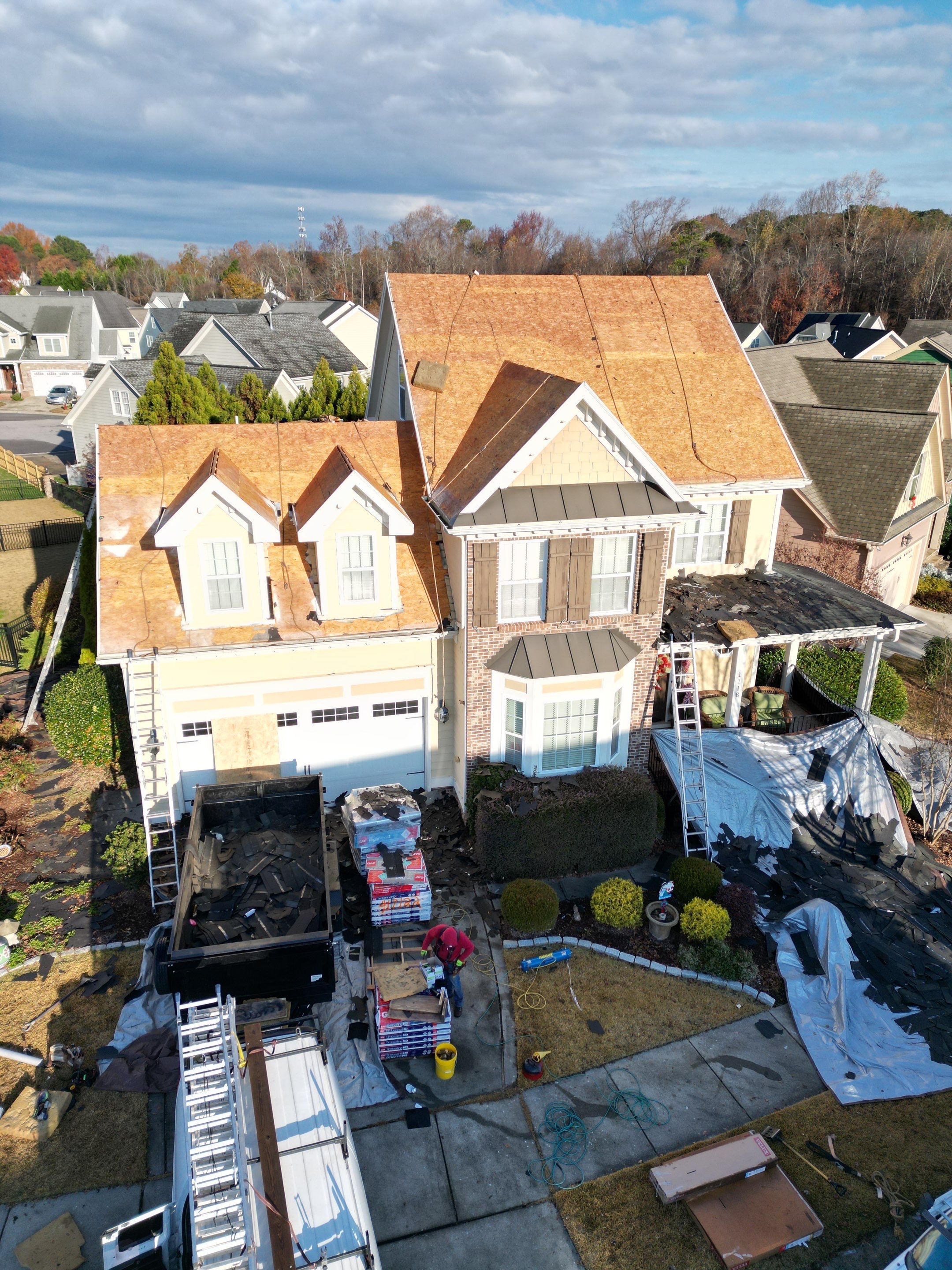 Roof Replacement - GAF Timberline HDZ Weathered Wood shingles  by Pro Performance Roofing