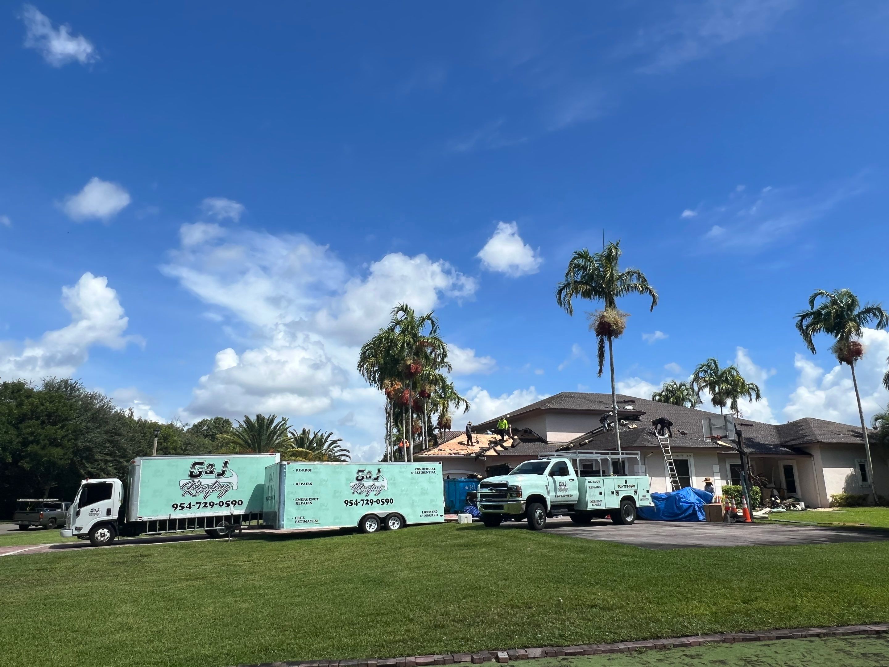 Peppertree Circle West, Davie, FL by G&J Roofing 