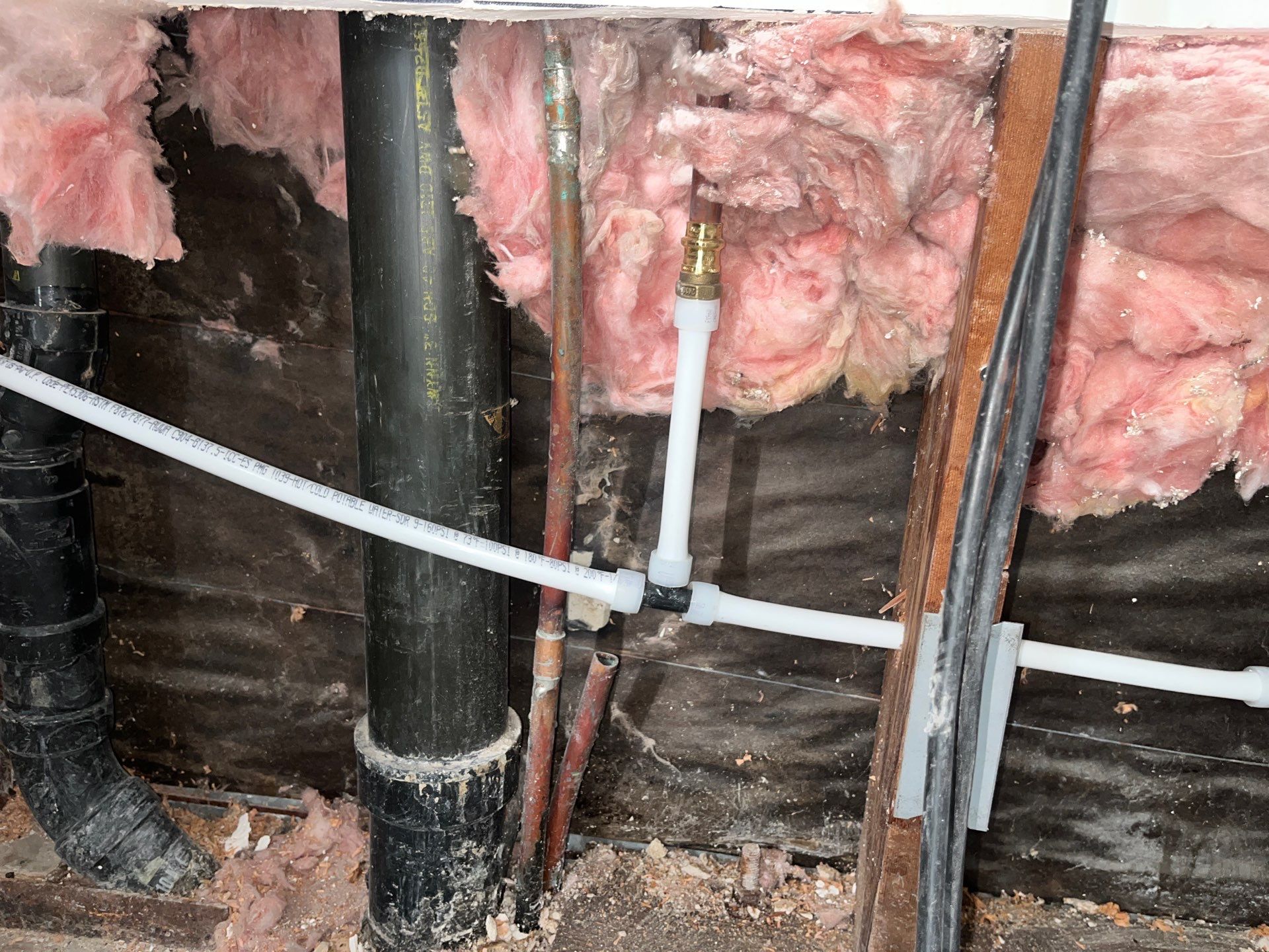 Copper Reduced to Pex by Us Plumbing
