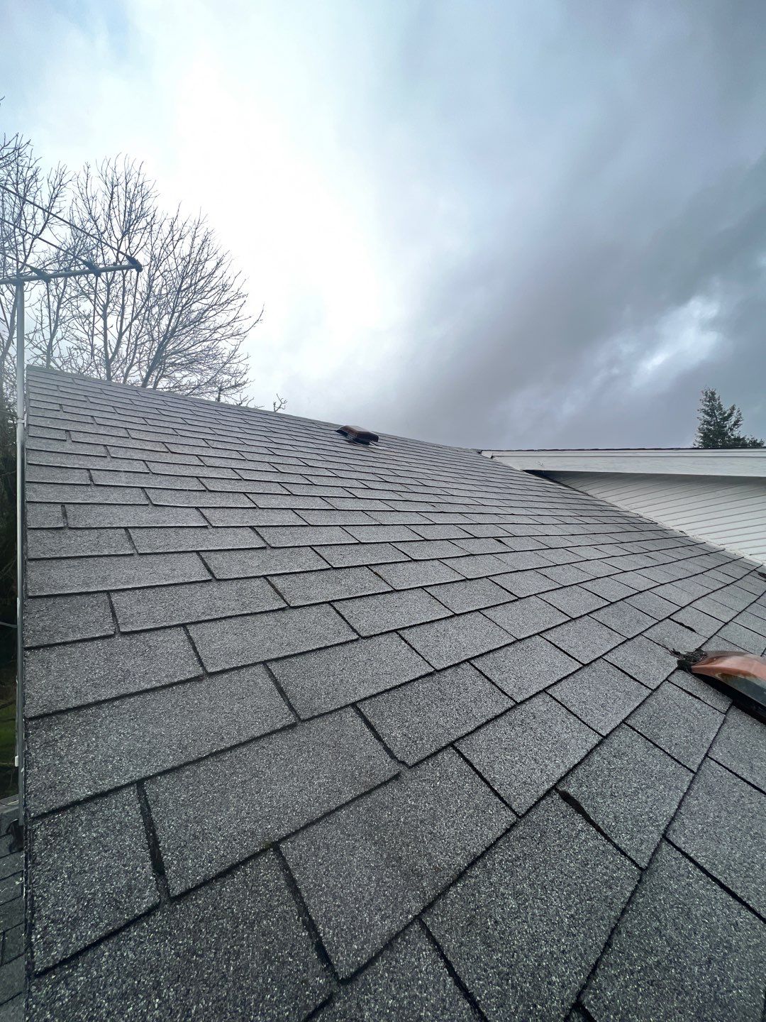 Residential Roofing Installation using IKO Dynasty (Color: Frostone Grey) by Orezona Building & Roofing Company, Inc.