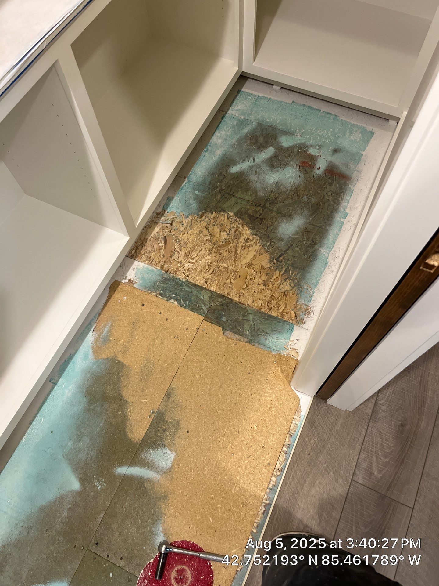 Installation of LVP in Middleville, Michigan by RTBaldwin Hardwood Floors