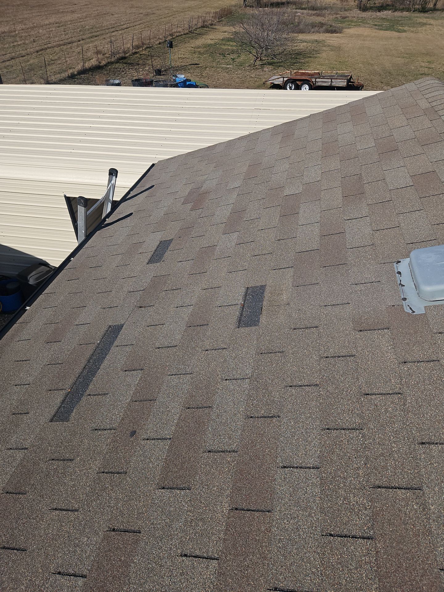 Commercial Roofing Installation using GAF - HDZ - Weathered Wood by Action Exteriors Austin