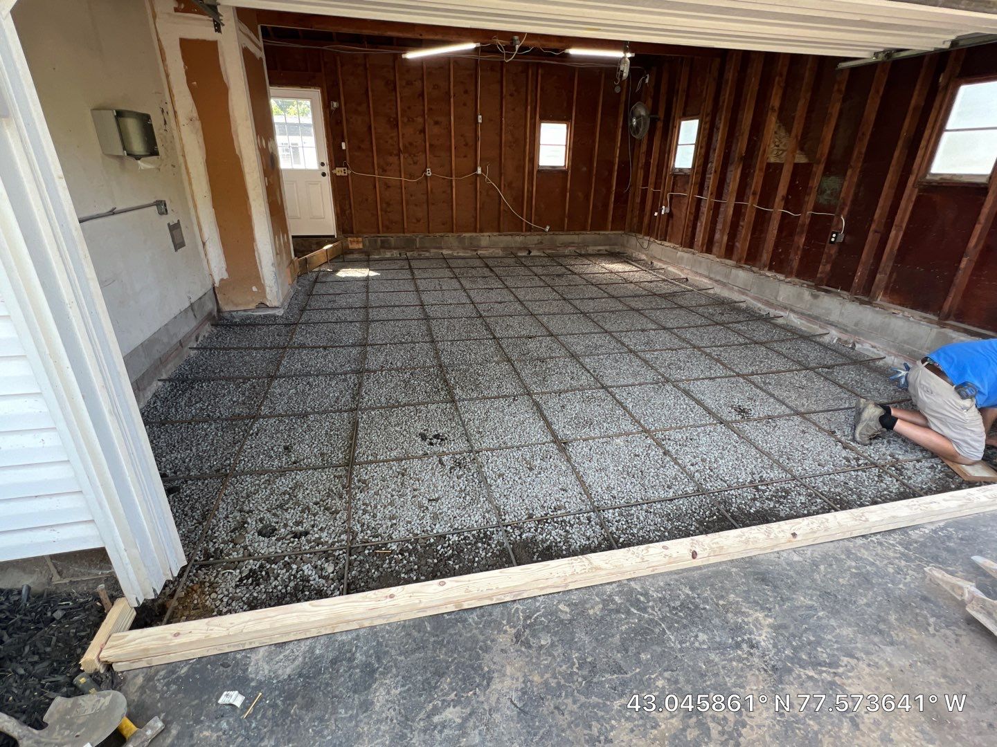 Concrete garage floor replacement  by NG Masonry & Construction LLC