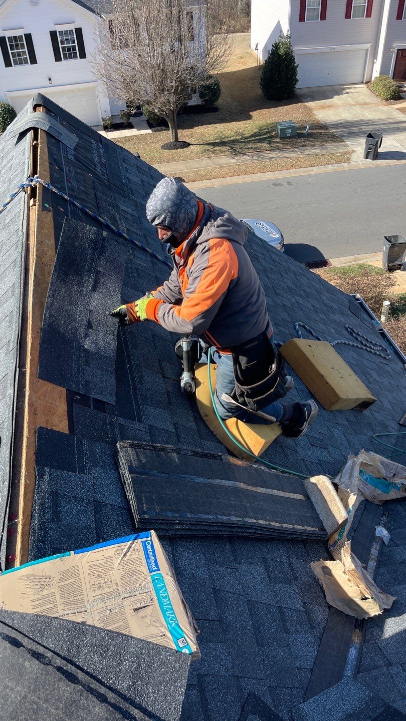 Roof replacement by hail damage by Just Brilliant Restoration JBR