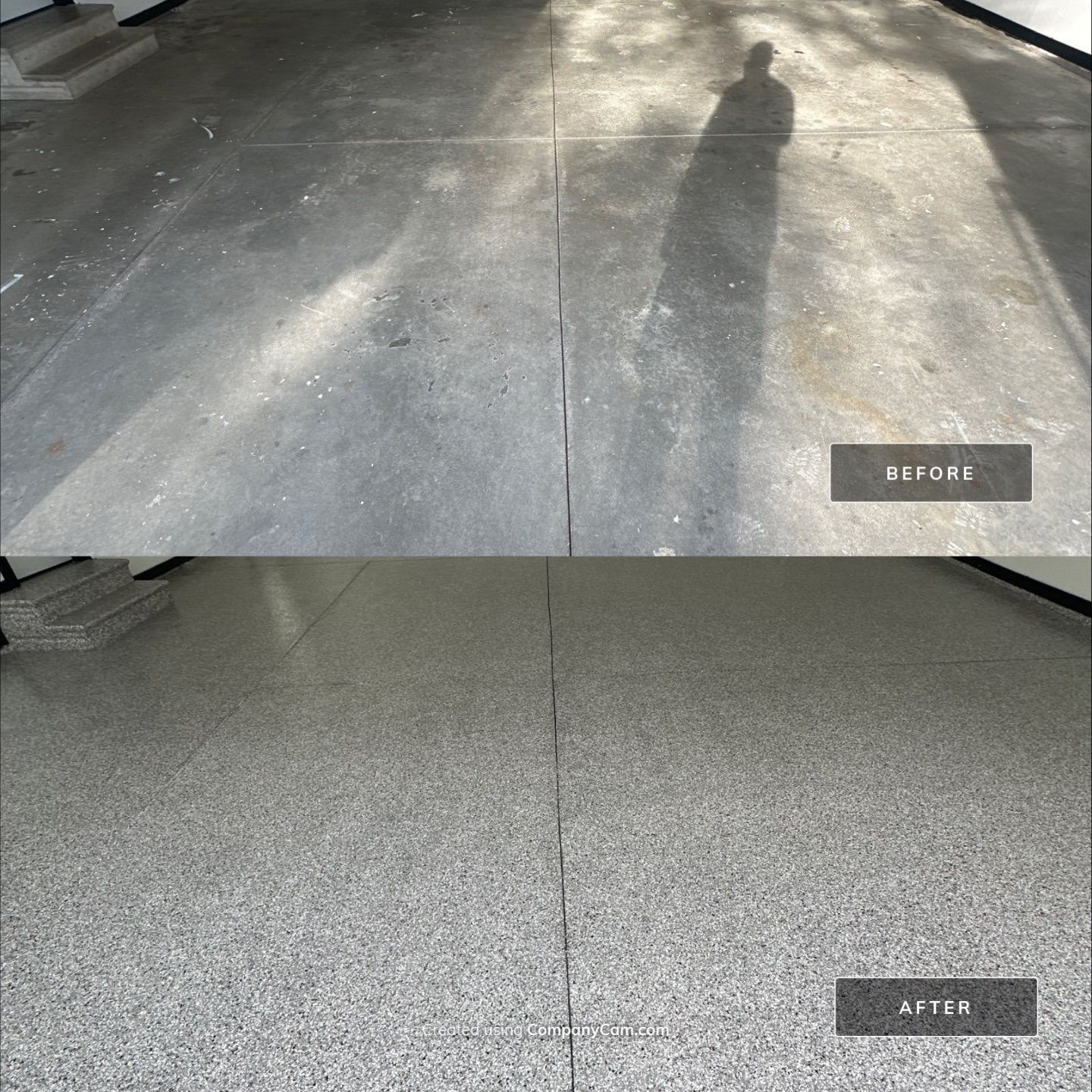 New Indianola Garage Floor Prepped for Winter! by Revival Concrete Coatings