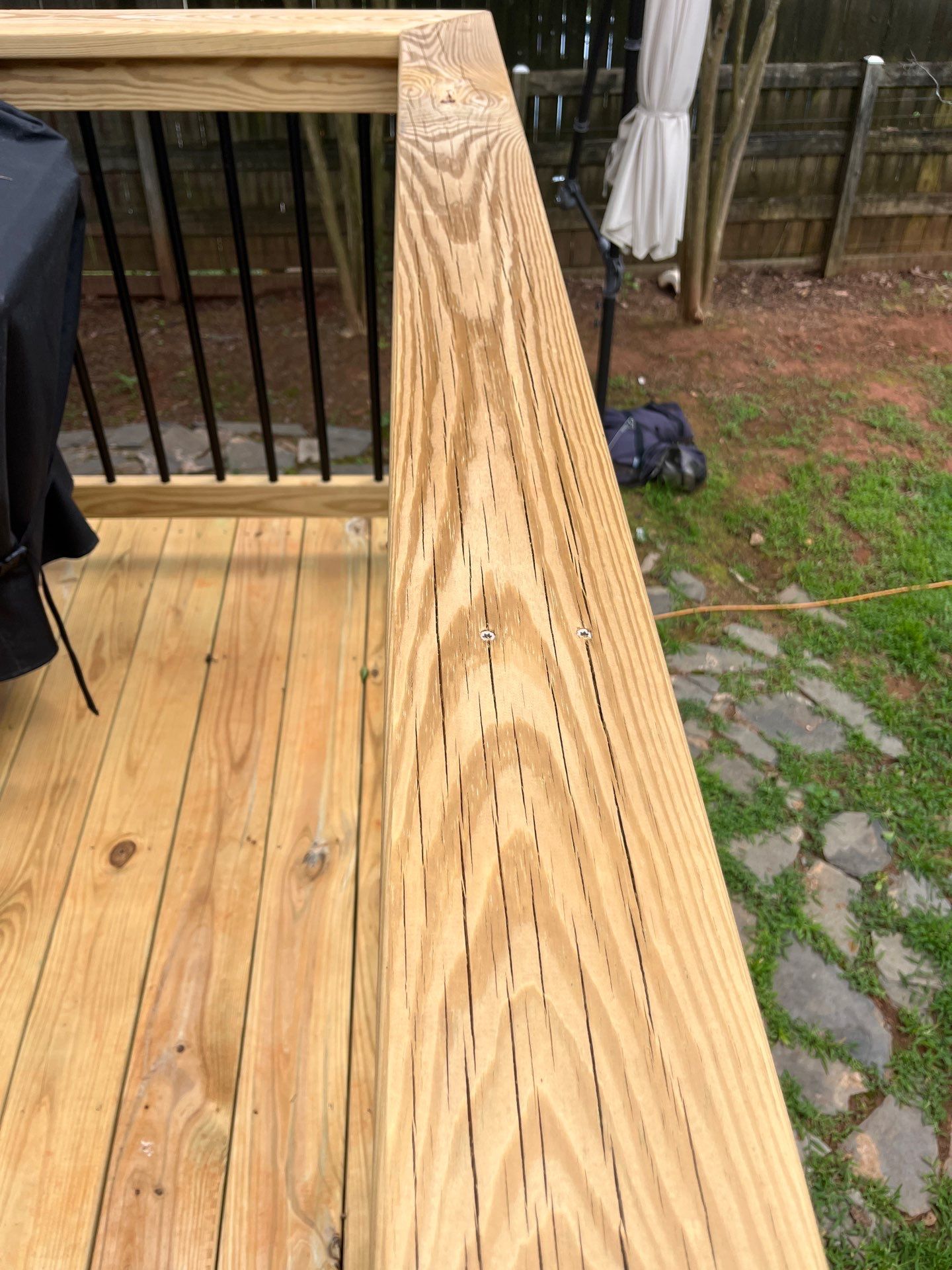 Wood Deck Build and Screen Porch Install in Kennesaw, GA by Nelson Exteriors 