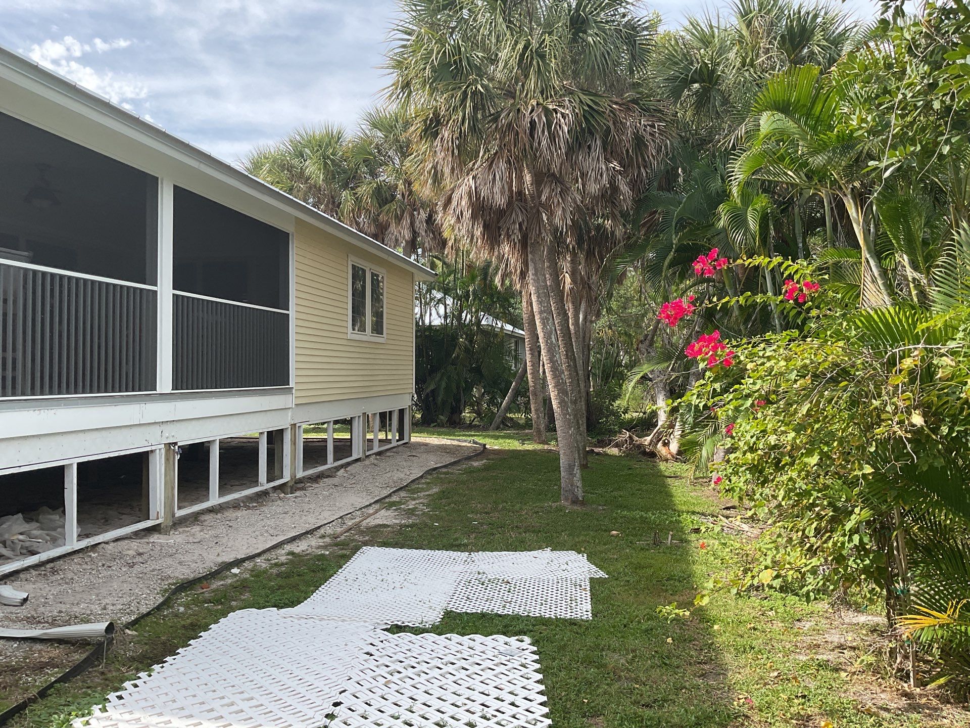 White K-Style Gutters for Beach Homes in Sanibel FL by Gutter Professors