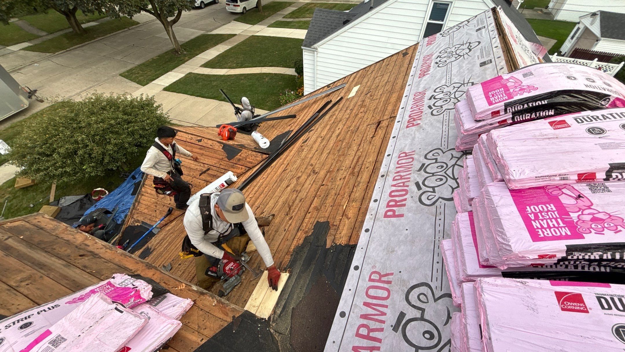 Roof Replacement using Owens Corning Slatestone Gray by 180 Contractors