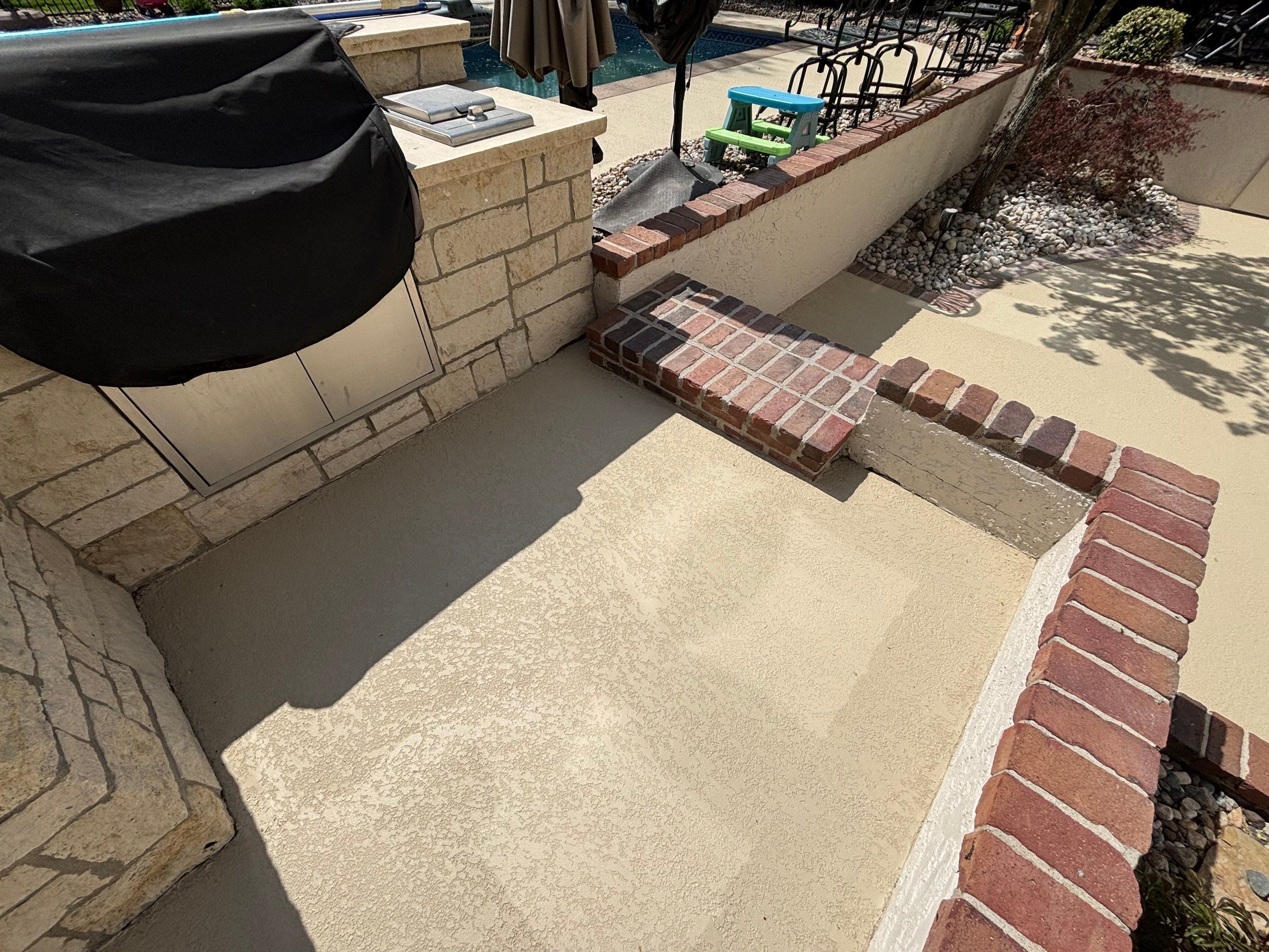 Pool Deck & Patio Resurface - Overland Park, KS by Big Red Decorative Concrete, LLC
