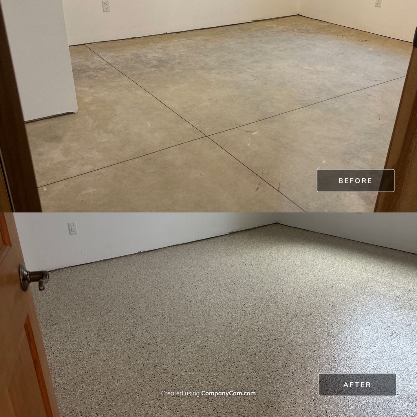 Barndominium Flake Coating and Concrete Floor Finishing in Greenfield by Revival Concrete Coatings