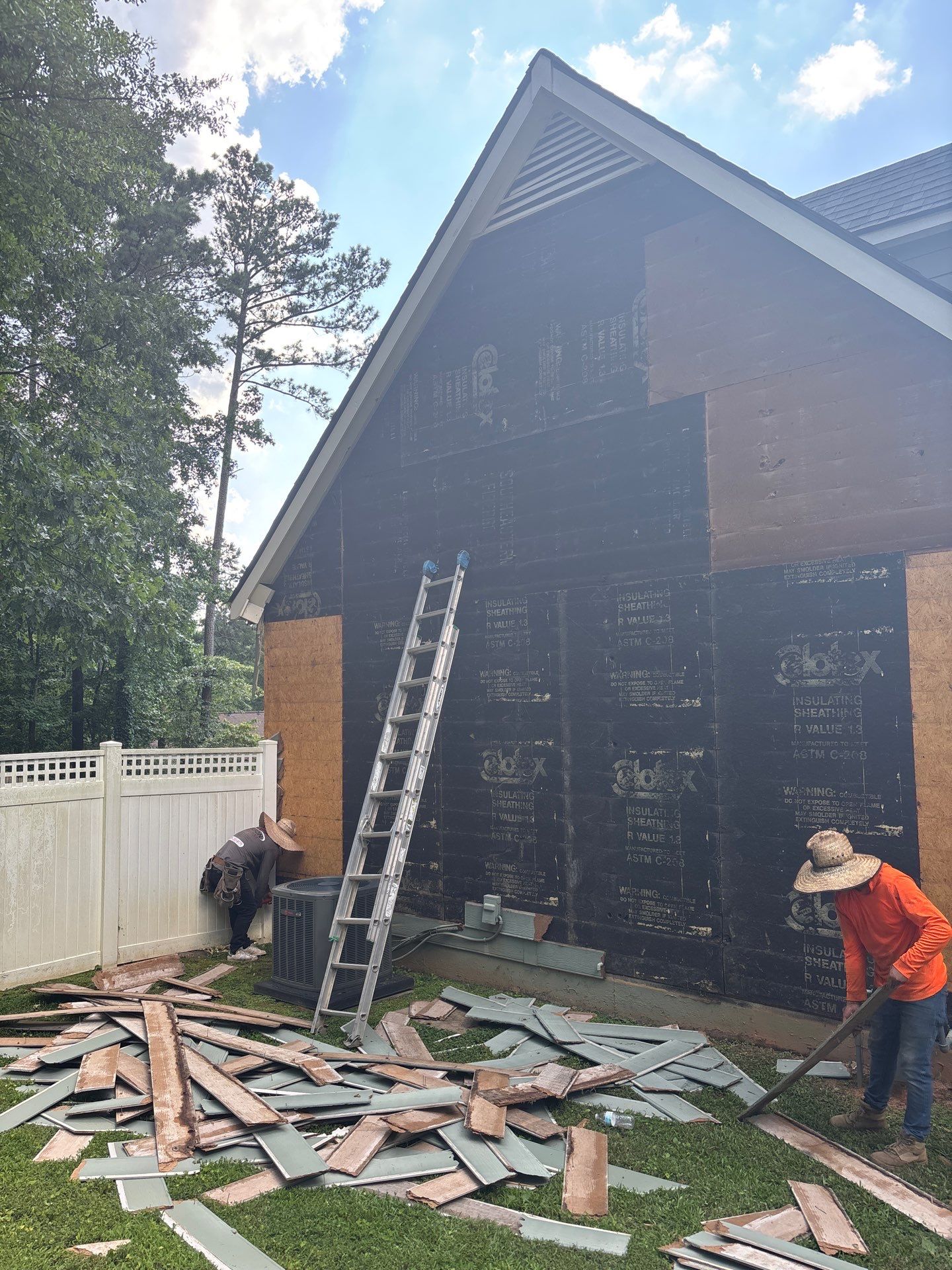 James Hardie Siding Install, Rotten Wood and Gutter Replacement and Exterior Painting by Nelson Exteriors 