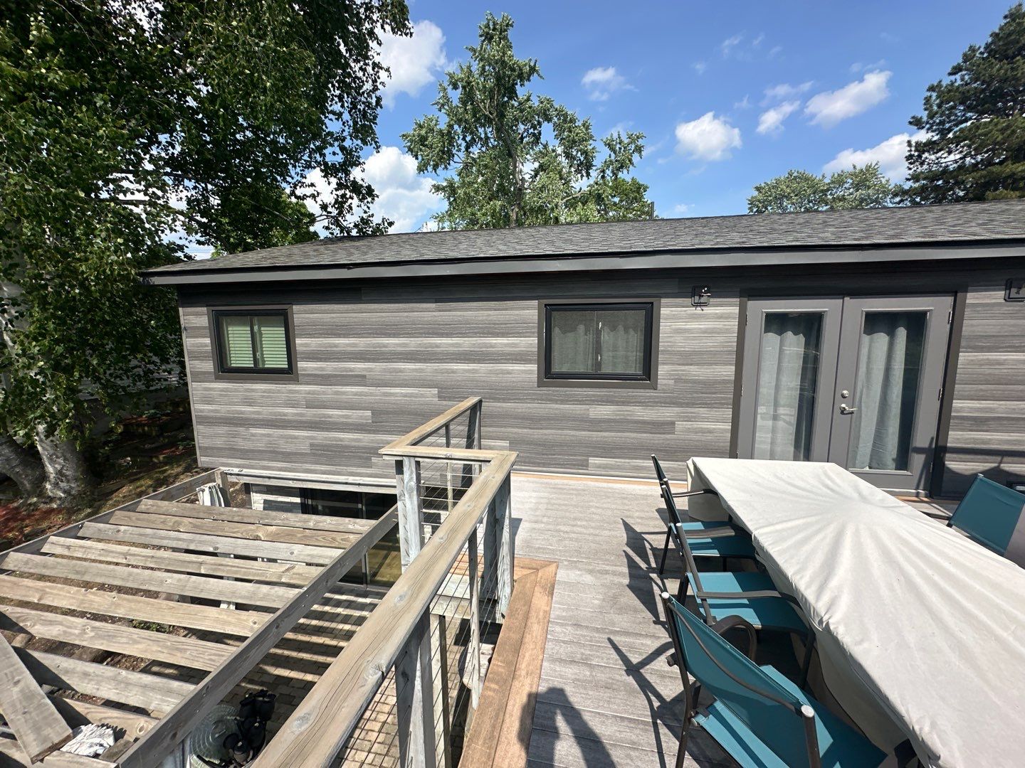 Siding Replacement using Alside Gray Oak by 180 Contractors