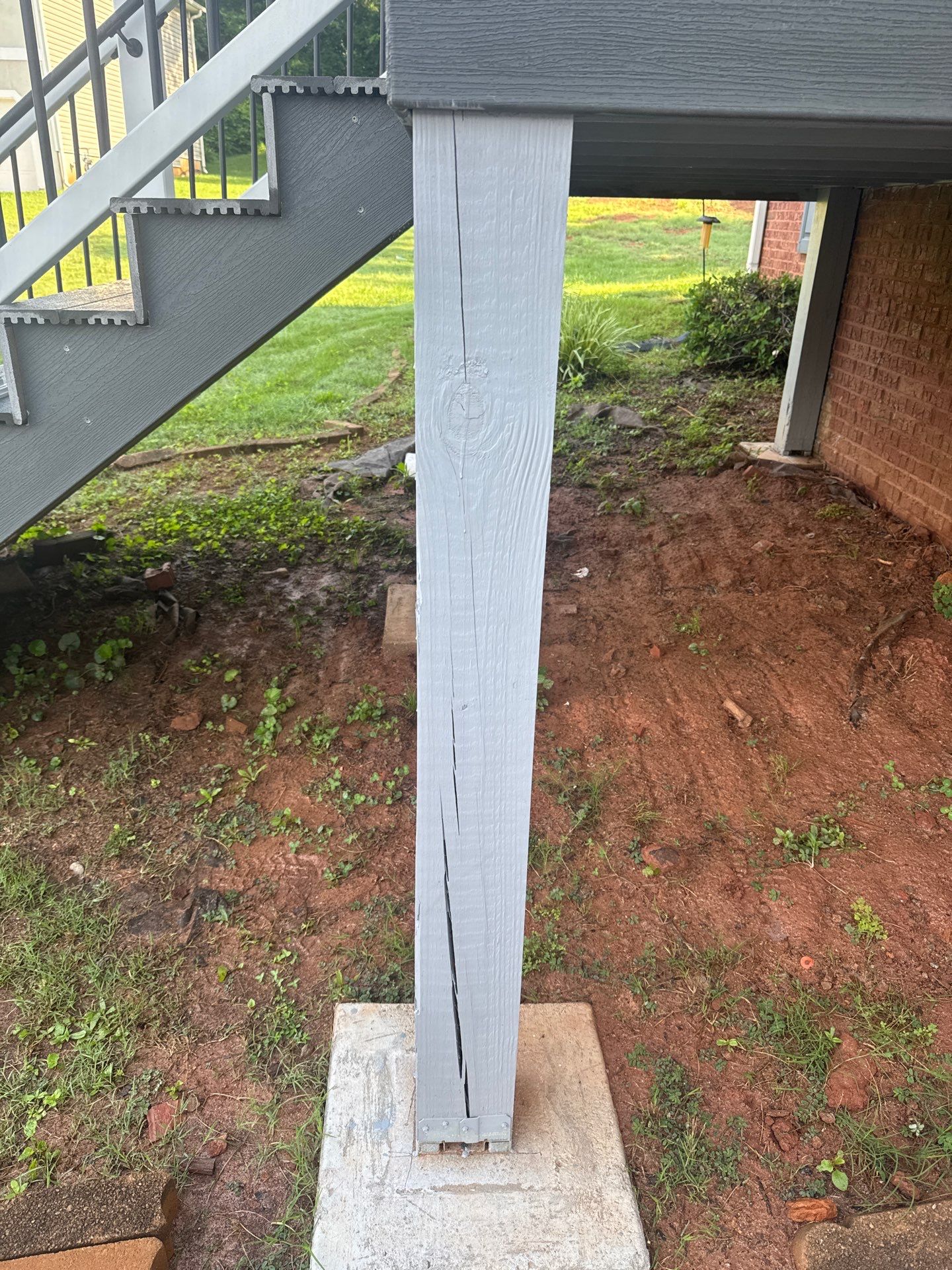 Modern Front Entry Deck and Staircase Renovation in Douglasville by Swift Home Renovations