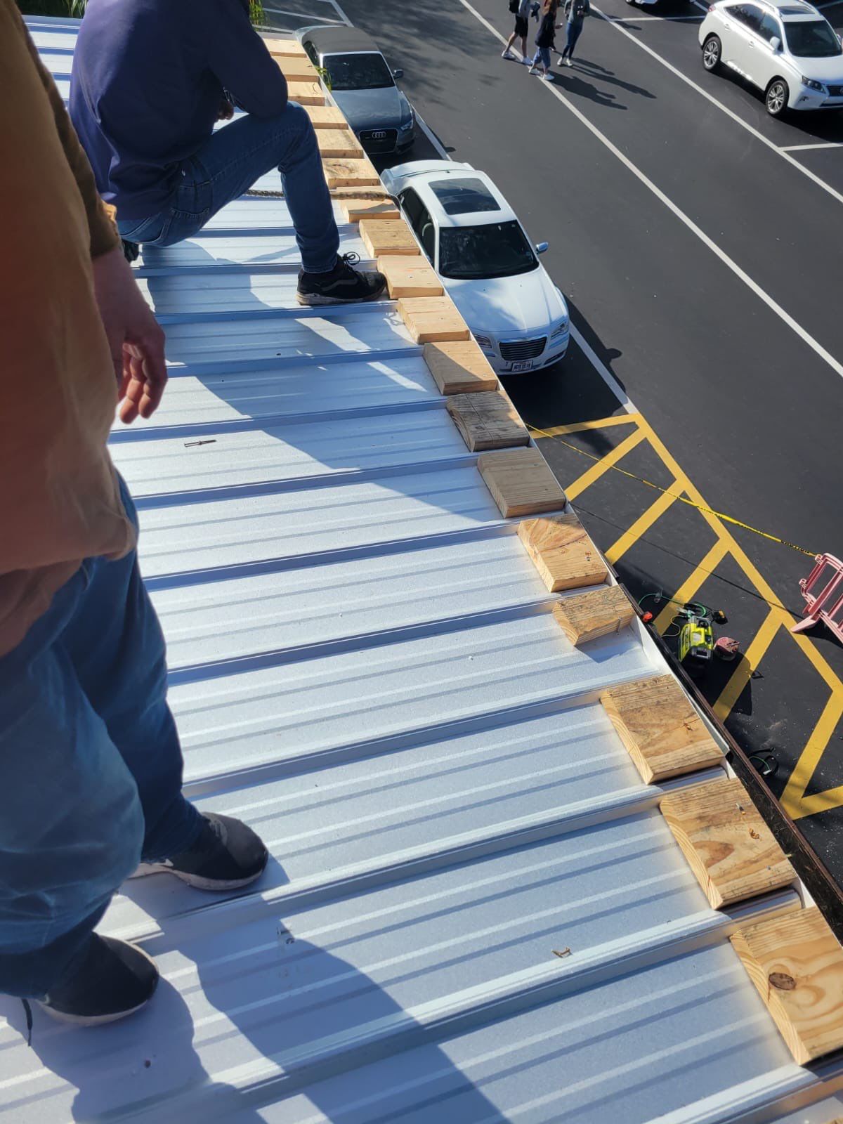 Emergency Repair on School from Storm Damage by Four Peaks Roofing